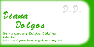 diana dolgos business card